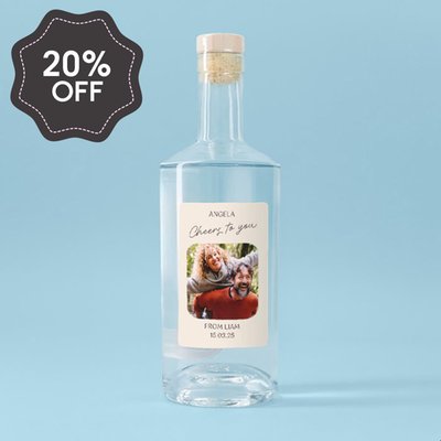 Personalised Photo Cheers To You Gin 70cl