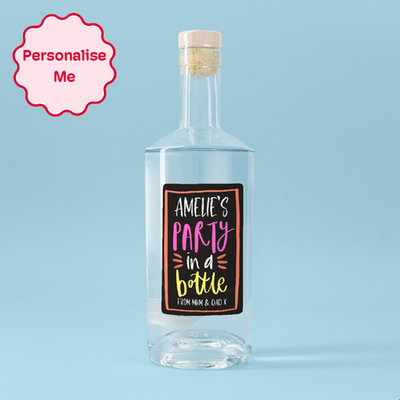 Personalised Party In A Bottle Gin 70cl