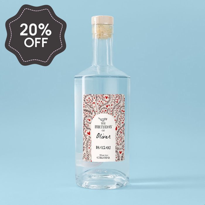 Personalised Birthday Gin  70cl