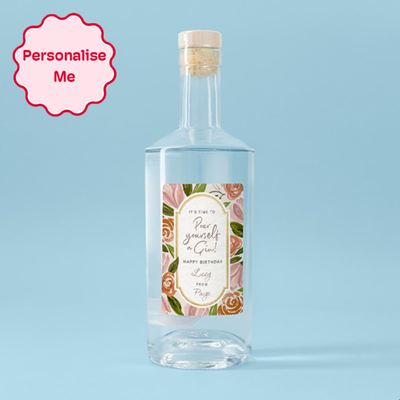 Personalised Happy Birthday Gin 70cl