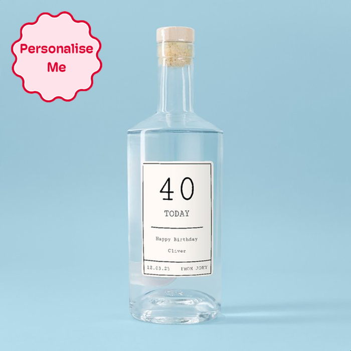 Personalised Milestone Birthday Gin 70cl