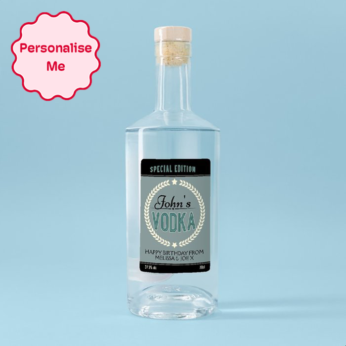 Personalised Birthday Vodka 70cl