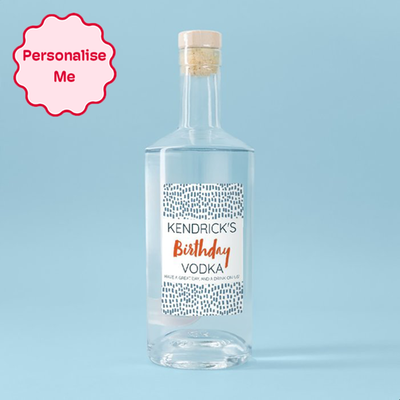 Personalised Birthday Drink On Us Vodka 70cl