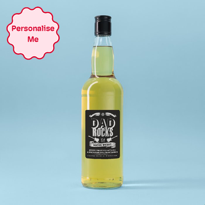 Personalised Dad Rocks Scotch Whisky 70cl