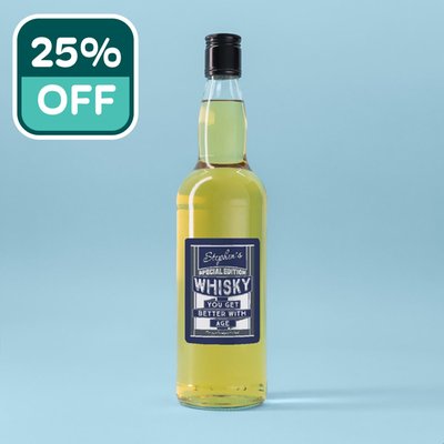Personalised You Get Better With Age Whisky 70cl