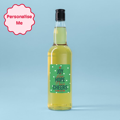 Personalised Christmas Cheers Whisky 70cl