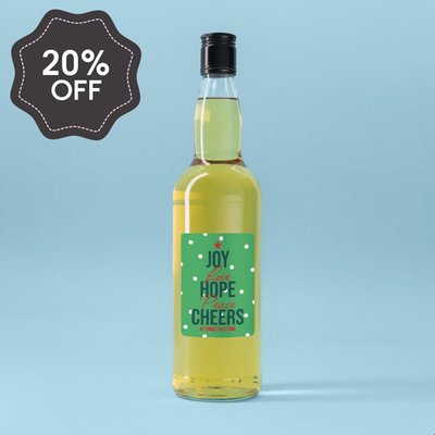 Personalised Christmas Cheers Whisky 70cl