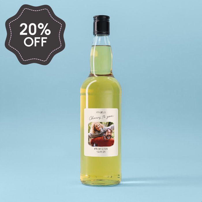 Personalised Photo Cheers To You Whisky 70cl