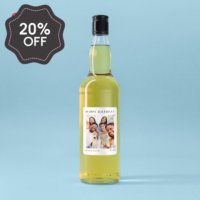 Personalised Photo Happy Birthday Whisky 70cl