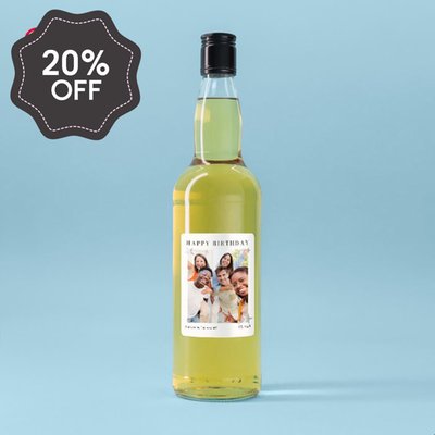 Personalised Photo Happy Birthday Whisky 70cl