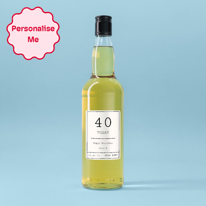 Personalised Milestone Birthday Whisky 70cl