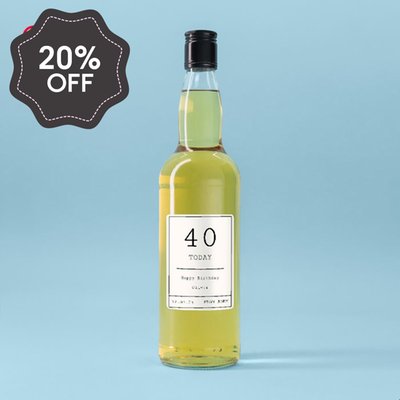 Personalised Milestone Birthday Whisky 70cl