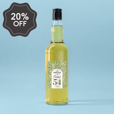 Personalised Age Birthday Whisky 70cl