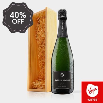 Virgin Wines - Champagne in Wooden Gift Box 75cl
