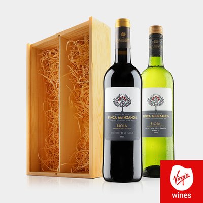 Virgin Wines Finca Manzanos Rioja Duo in Wooden Gift Box