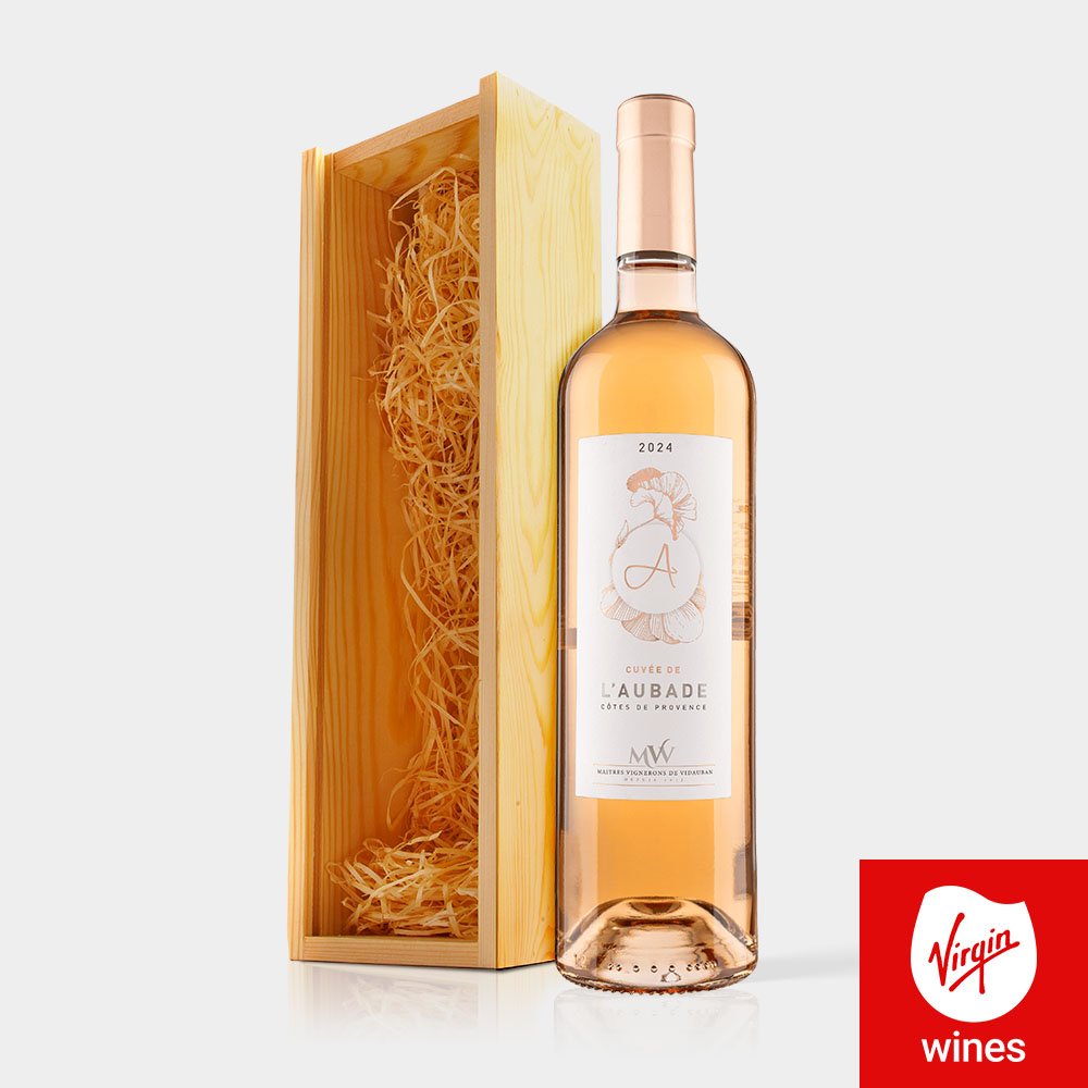 Virgin Wines Cuvee De L'aubade Cotes De Provence In Wooden Gift Box