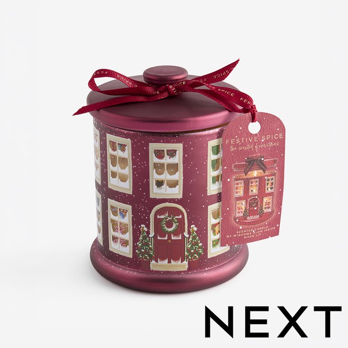 NEXT Festive Spice Red Decorative Candle