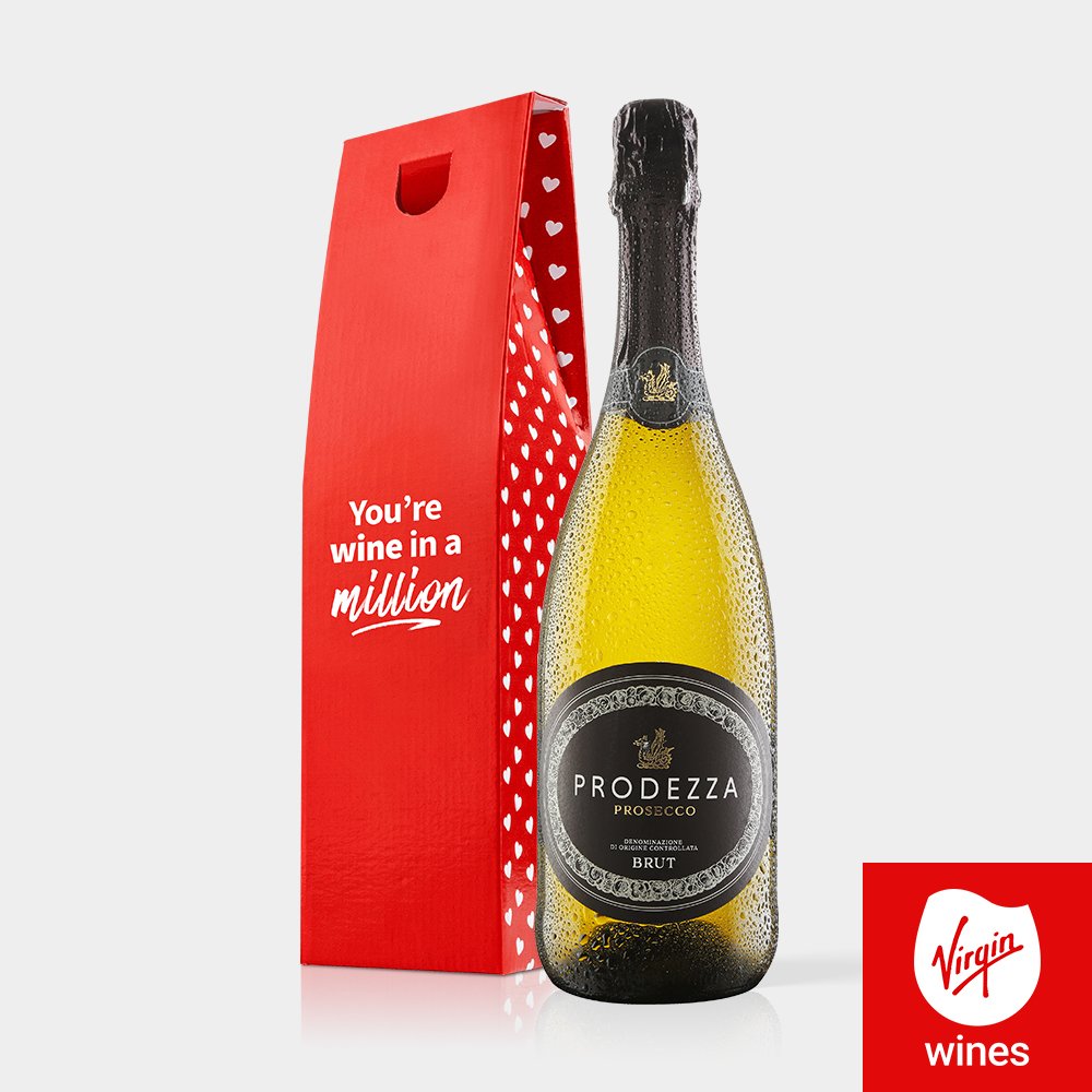 Virgin Wines Wine In A Million Prodezza Prosecco Brut Gift Box 75Cl