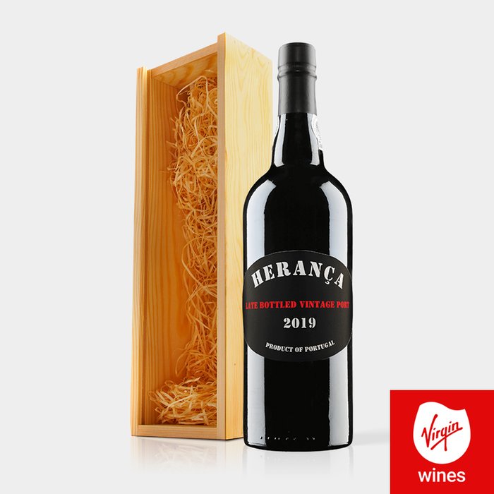 Virgin Wines Heranca Late Bottled Vintage Port in Wooden Gift Box