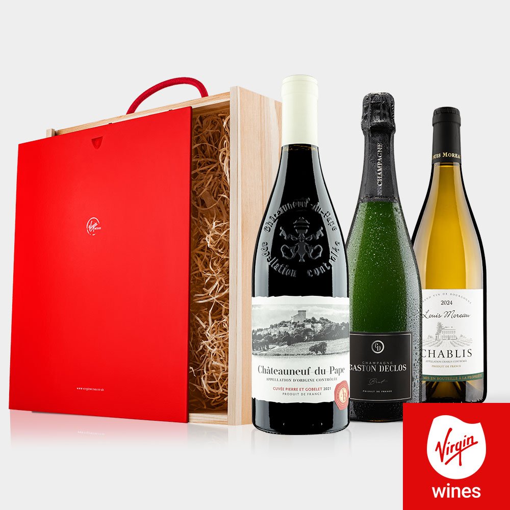 Virgin Wines - Fine Wine Trio With Champagne
