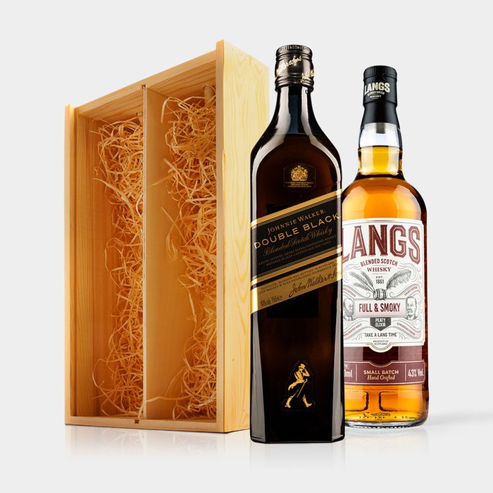 Scottish Whisky Duo in Wooden Gift Box