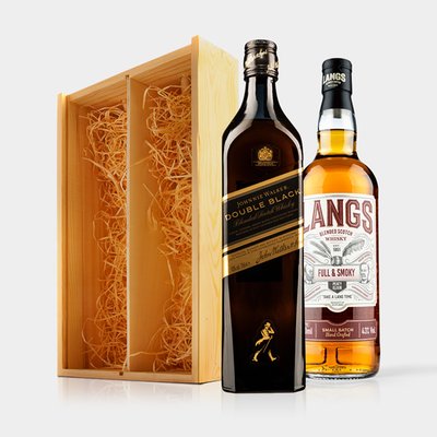 Scottish Whisky Duo in Wooden Gift Box