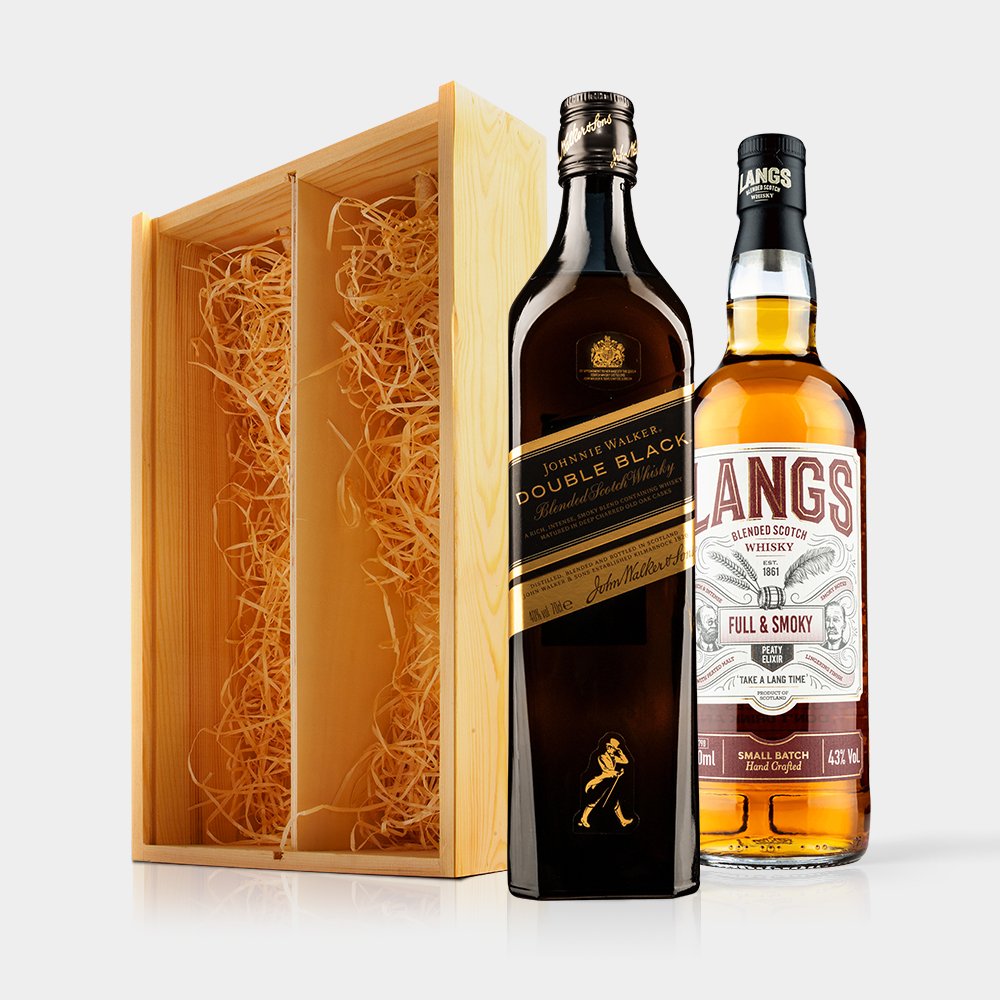 Virgin Wines Scottish Whisky Duo In Wooden Gift Box