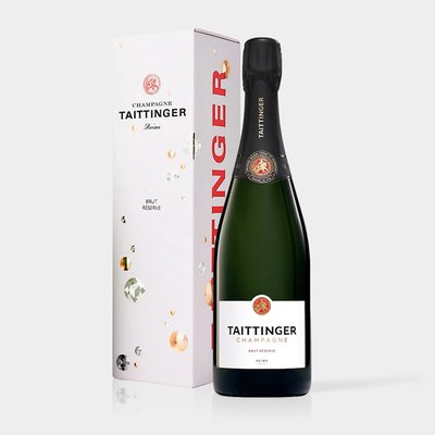 Champagne Taittinger Brut Reserve in gift box