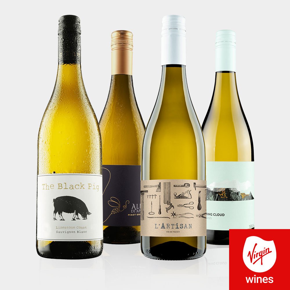 Virgin Wines 4 Bottle Bright Whites Case 75Cl