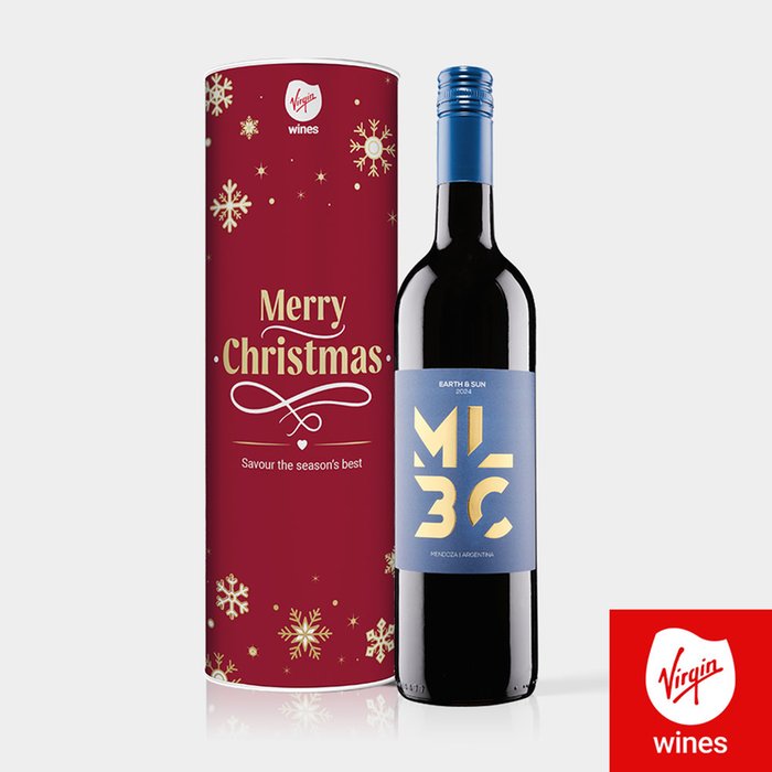 Virgin Wines Merry Christmas Malbec in Tube