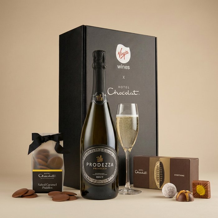 Virgin Wines Prosecco and Hotel Chocolat Gift