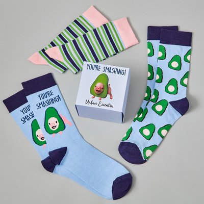 You're Smashing Avo Pig Adults 3pk Socks