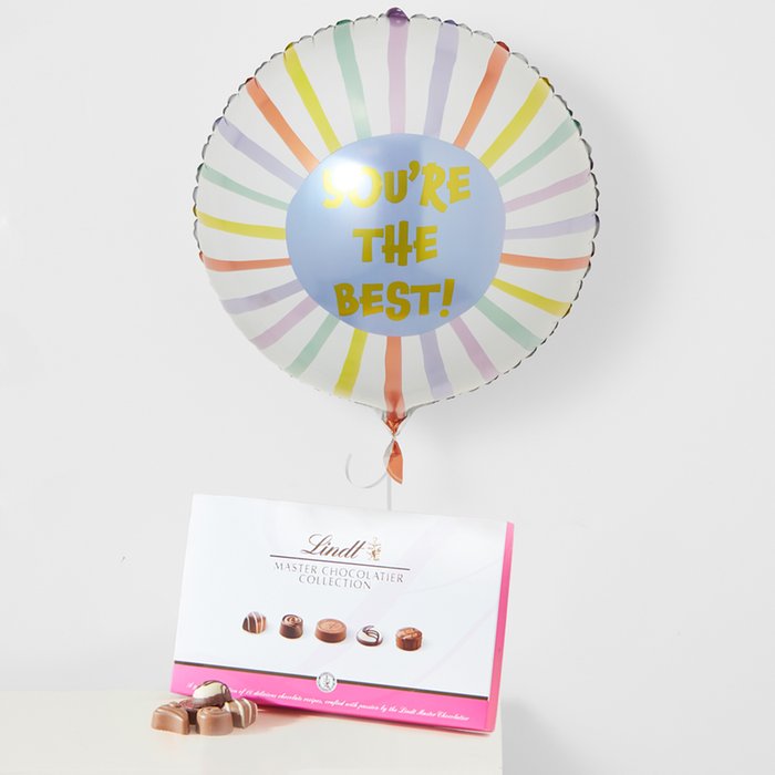You're the Best Balloon & Lindt Master Chocolatier Collection 184g