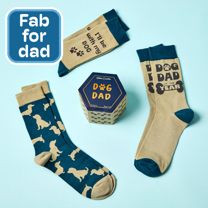 Men's Best Dog Dad Socks Gift Set