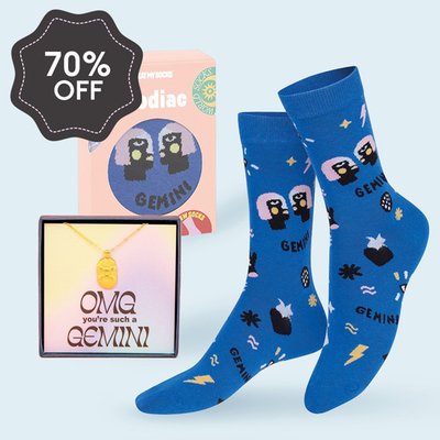 Gemini Necklace & Socks