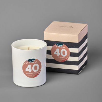 Happy Birthday 40th Candle 200g 