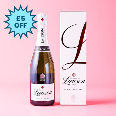 Lanson Le White Label Sec Champagne 75cl Gift Box