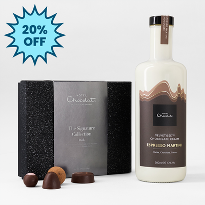 Hotel Chocolat Dark Signature & Velvetised Espresso Martini Cream Gift Set