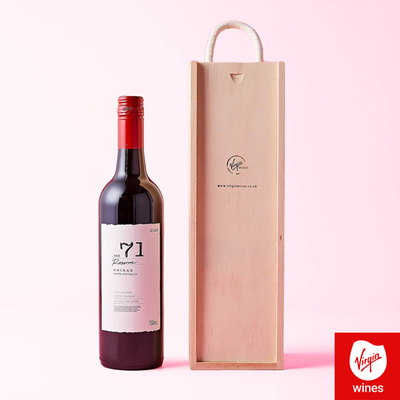 Virgin Wines Shiraz Vat 71 Reserve Wooden Gift Box 75cl