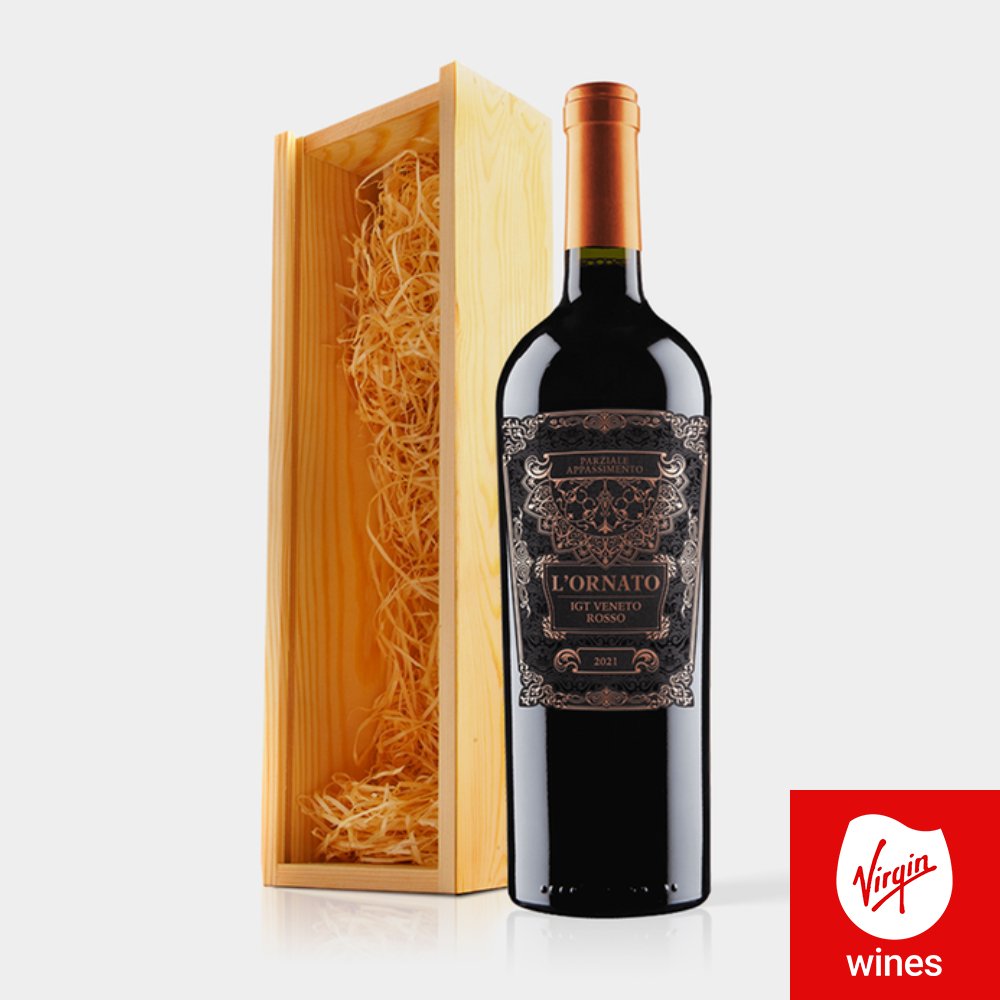 Virgin Wines L'ornato Appassimento In Wooden Gift Box