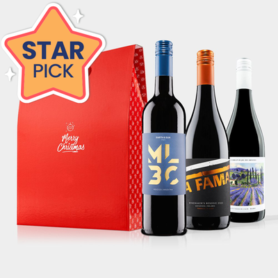 Merry Christmas Virgin Wines Malbec Trio Gift Set 3x75cl