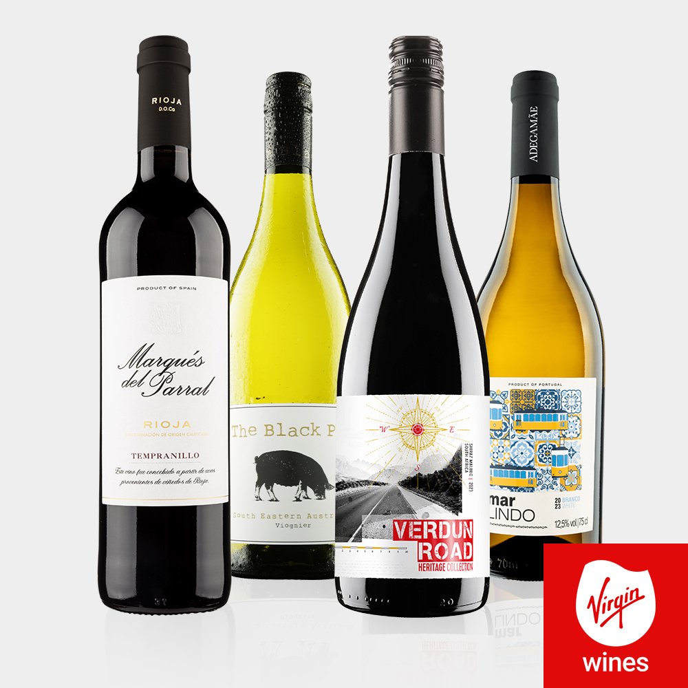 Virgin Wines 4 Bottle Mixed Wine World Tour Case 75Cl