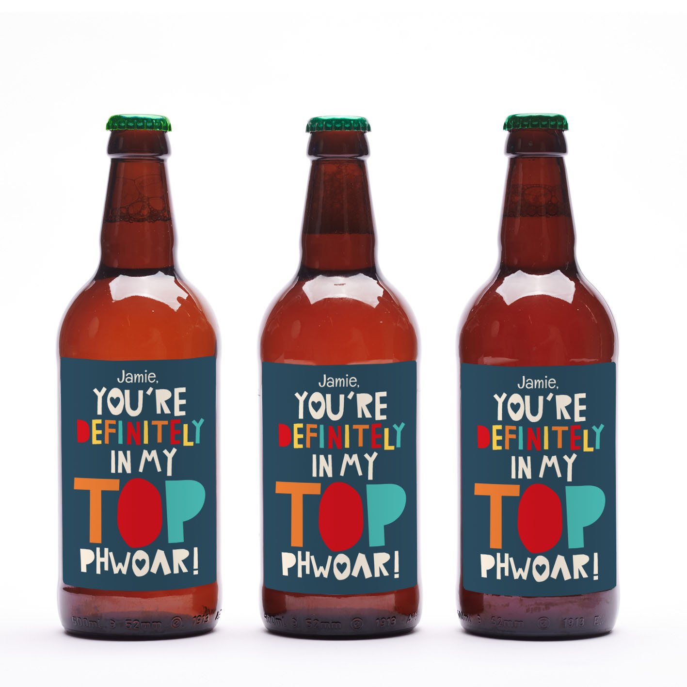 Hogsback Brewery Personalise You're Definitely In My Top Phwoar Beer Trio 3X500Ml Alcohol