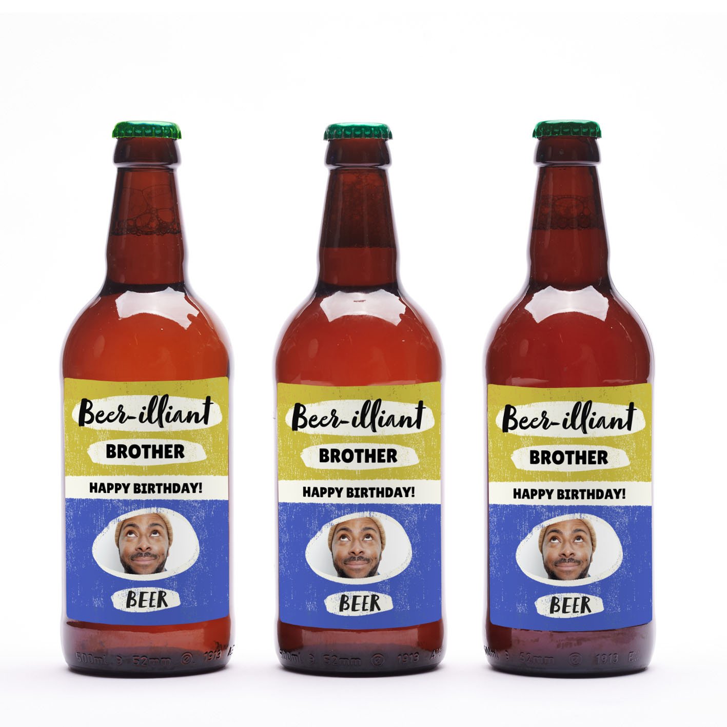 Hogsback Brewery Happy Birthday Beer-Illiant Brother Beer Trio 3X500Ml Alcohol