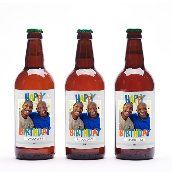 Happy Birthday Dad Beer Trio 3x500ml