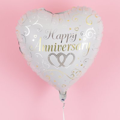 Happy Anniversary Heart Balloon