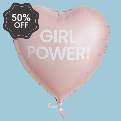 Girl Power Heart Balloon