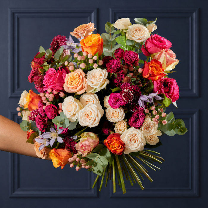 Hypericum, Rose & Cinerea Bouquet