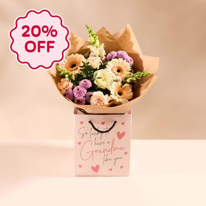For Grandma Bouquet & Gift Bag