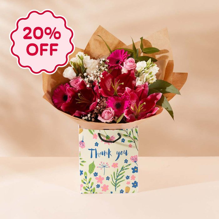Thank You Pink Blush Gift Bag